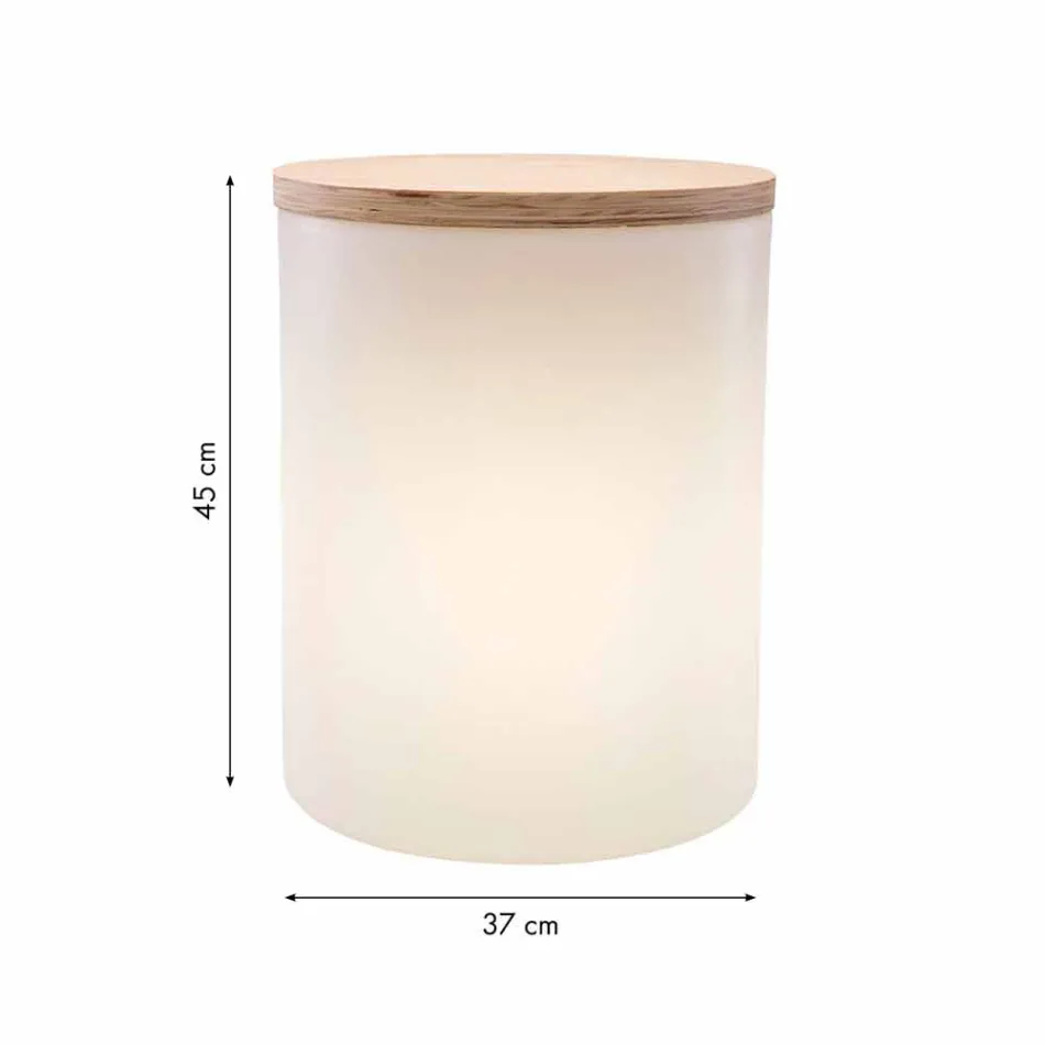 Lampă de masă pentru design exterior sau interior cu Led, Solar sau E27 - Tamburostar Viadurini