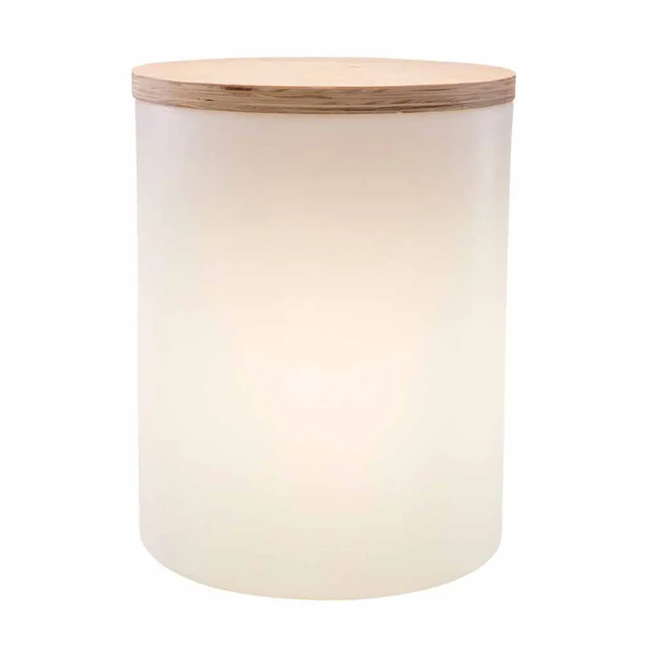 Lampă de masă pentru design exterior sau interior cu Led, Solar sau E27 - Tamburostar Viadurini