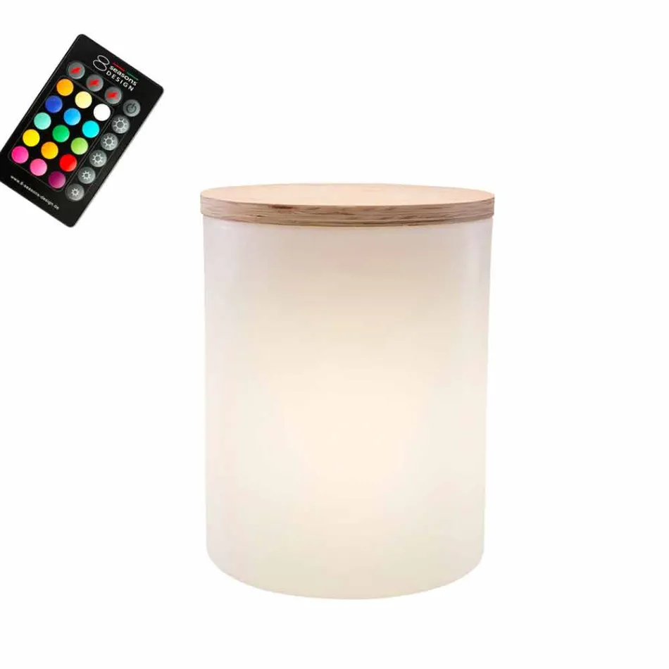 Lampă de masă pentru design exterior sau interior cu Led, Solar sau E27 - Tamburostar Viadurini