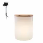 Lampă de masă pentru design exterior sau interior cu Led, Solar sau E27 - Tamburostar Viadurini