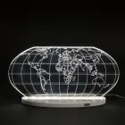 Lampa de Masa Planisphere Led din Cristal Acrilic Gravat Laser - Rihanna Viadurini