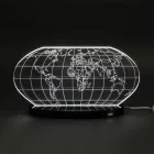 Lampa de Masa Planisphere Led din Cristal Acrilic Gravat Laser - Rihanna Viadurini