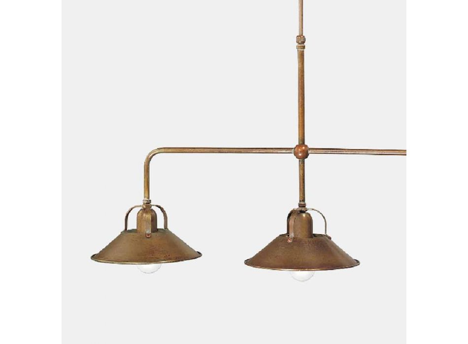 Candelabru cu 3 lumini din alamă Design vintage Made in Italy - Cascina de Il Fanale Viadurini