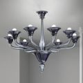 Candelabru din sticla venetiana 8 lumini Made in Italy - Ismail