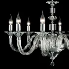 Candelabru lumini de sticlă 8 desgin cu decoratiuni Cristallo Ivy Viadurini