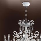 Candelabru cu 8 lumini din sticla venetiana Made in Italy Clasic - Florentin Viadurini