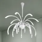 Candelabru venețian din sticlă cu 21 de lumini, realizat manual în Italia - Jason Viadurini