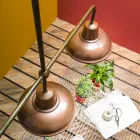 Candelabru cu 3 lumini în design de cupru și alamă Vintage - Contrada de Il Fanale Viadurini