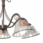 Candelabru din ceramica lucrat manual cu 3 sau 5 lumini cu Passanastri - Napoli Viadurini