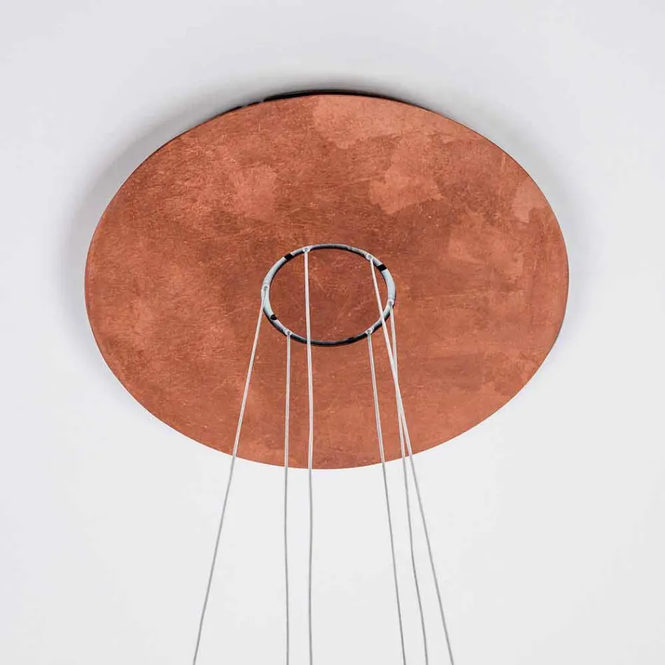 Candelabru cu 9 lumini din aluminiu vopsit fin Fabricat în Italia - Bliț Viadurini