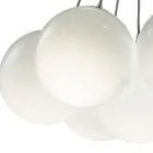 Candelabru Althea cu șapte lumini din sticlă lustruită sau satinată, fabricat în Italia Viadurini