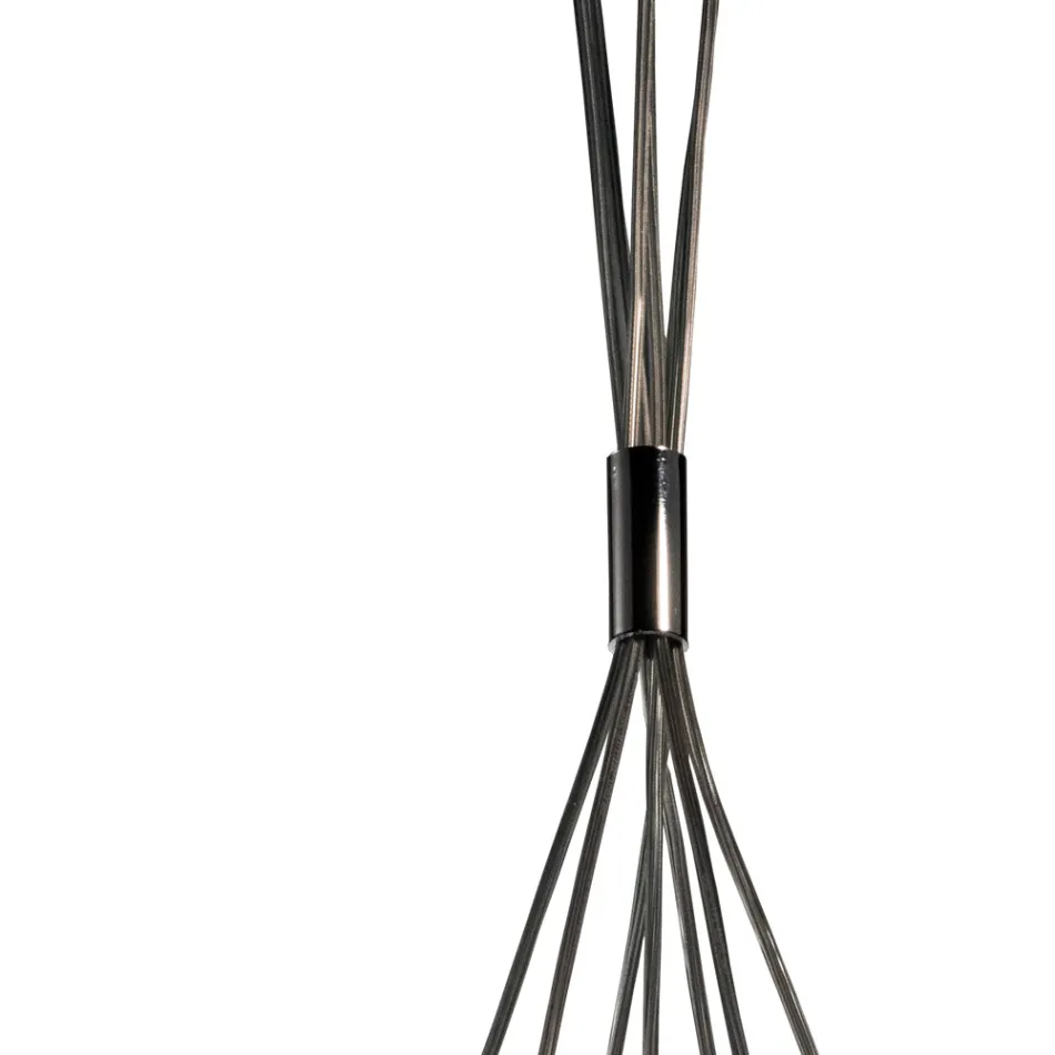 Candelabru Althea cu șapte lumini din sticlă lustruită sau satinată, fabricat în Italia Viadurini