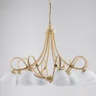 Lampă suspendată de interior Cosmo din metal negru și sticlă Viadurini