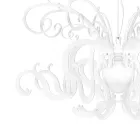 Candelabru suspendat în design reciclabil din plexiglas alb - Sancho Viadurini