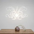 Candelabru suspendat în design reciclabil din plexiglas alb - Sancho Viadurini