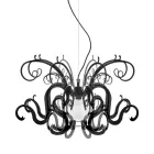 Candelabru suspendat în plexiglas alb sau negru reciclabil - Sancho Viadurini