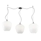 Candelabru mare cu trei lumini, excentric, din sticlă suflată, fabricat în Italia - Elisia Viadurini