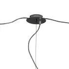 Candelabru mare cu trei lumini, excentric, din sticlă suflată, fabricat în Italia - Elisia Viadurini