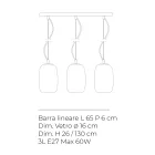 Candelabru venețian cu trei lumini din sticlă suflată, fabricat în Italia - Soffio Viadurini