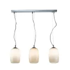 Candelabru venețian cu trei lumini din sticlă suflată, fabricat în Italia - Soffio Viadurini