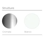 Candelabru lucrat manual din sticla si metal Venetia - Bolle Balloton Viadurini