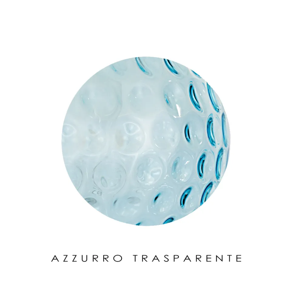 Candelabru lucrat manual din sticla si metal Venetia - Bolle Balloton Viadurini