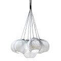 Candelabru lucrat manual din sticla si metal Venetia - Bolle Balloton