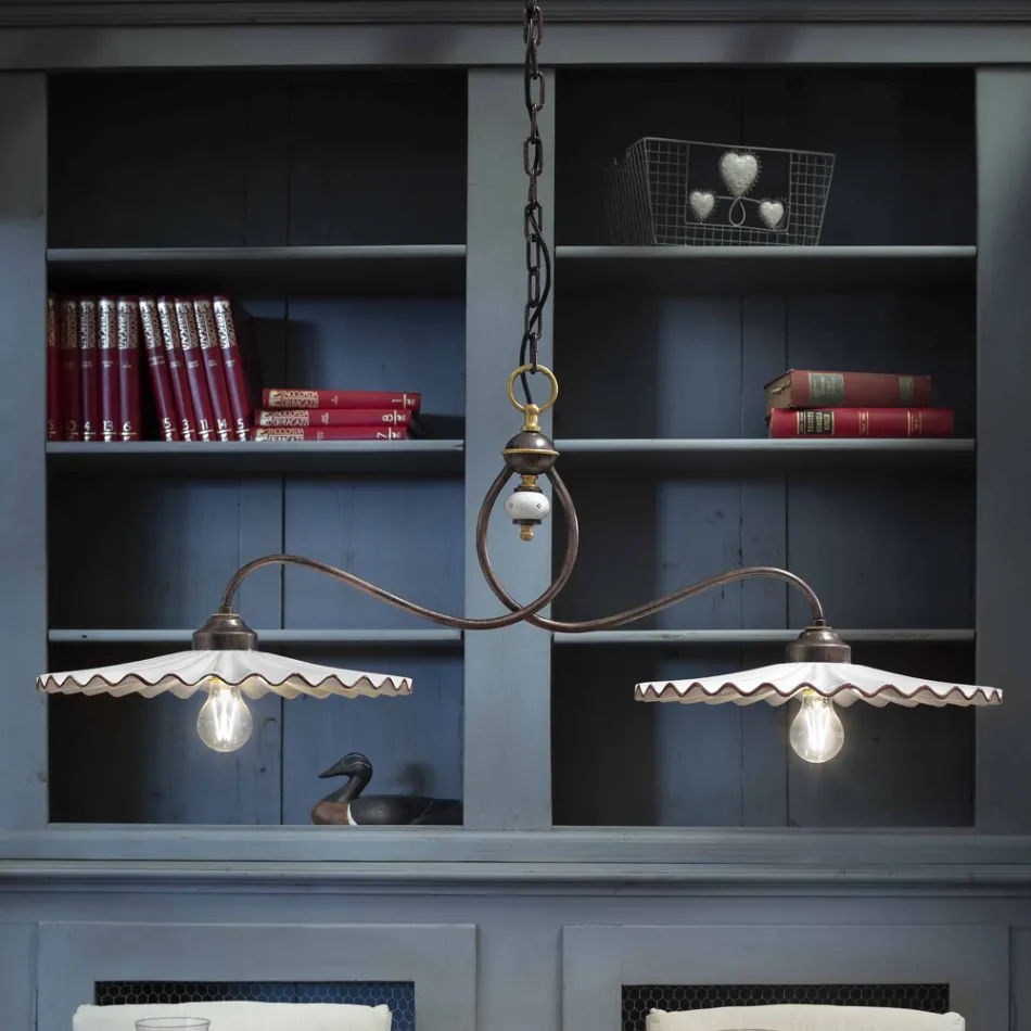 Candelabru rocker lustruit ceramice Ferroluce L&#39;Aquila Viadurini