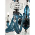 Candelabru clasic cu 8 lumini din sticla italiana de lux lucrata manual - salin Viadurini