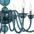 Candelabru din sticlă italian de lux realizat manual 8 lumini - Mindful Viadurini