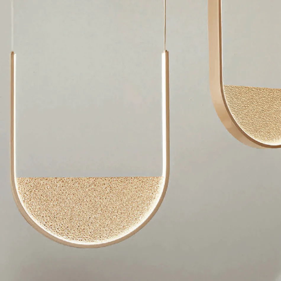 Candelabru cu 2 LED-uri cu inserție detașabilă din sticlă granulată - Catalpa Viadurini