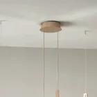 Candelabru cu 2 LED-uri cu inserție detașabilă din sticlă granulată - Catalpa Viadurini