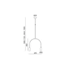 Candelabru cu 2 Lumini in diferite finisaje Made in Italy - Lady Viadurini