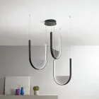 Candelabru cu 3 LED-uri cu inserție detașabilă din sticlă granulată - Catalpa Viadurini