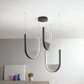 Candelabru cu 3 LED-uri cu inserție detașabilă din sticlă granulată - Catalpa