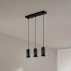 Candelabru cu 3 LED-uri din aluminiu vopsit cu pulbere și cablu reglabil - Buxus Viadurini