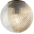 Candelabru cu 3 lumini din sticla suflata in forma de sfera Made in Italy - Prilla Viadurini