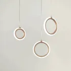 Candelabru cu 3 Lumini LED din Metal Vopsit si Sticla Optional - Cedru Viadurini