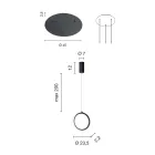 Candelabru cu 3 Lumini LED din Metal Vopsit si Sticla Optional - Cedru Viadurini