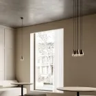 Candelabru cu 6 Lumini din Fier si Sticla Made in Italy - Innorat Viadurini