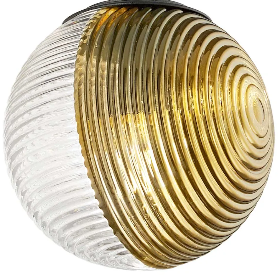 Candelabru cu 6 Lumini din Sticla Suflata in Forma de Sfera Made in Italy - Prilla Viadurini