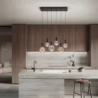 Candelabru din sticlă suflată cu 6 lumini cu decor cu balon - Zână Viadurini