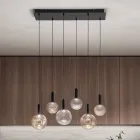 Candelabru din sticlă suflată cu 6 lumini cu decor cu balon - Zână Viadurini
