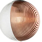 Candelabru cu 8 lumini din sticla suflata in forma de sfera Made in Italy - Prilla Viadurini