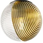 Candelabru cu 8 lumini din sticla suflata in forma de sfera Made in Italy - Prilla Viadurini