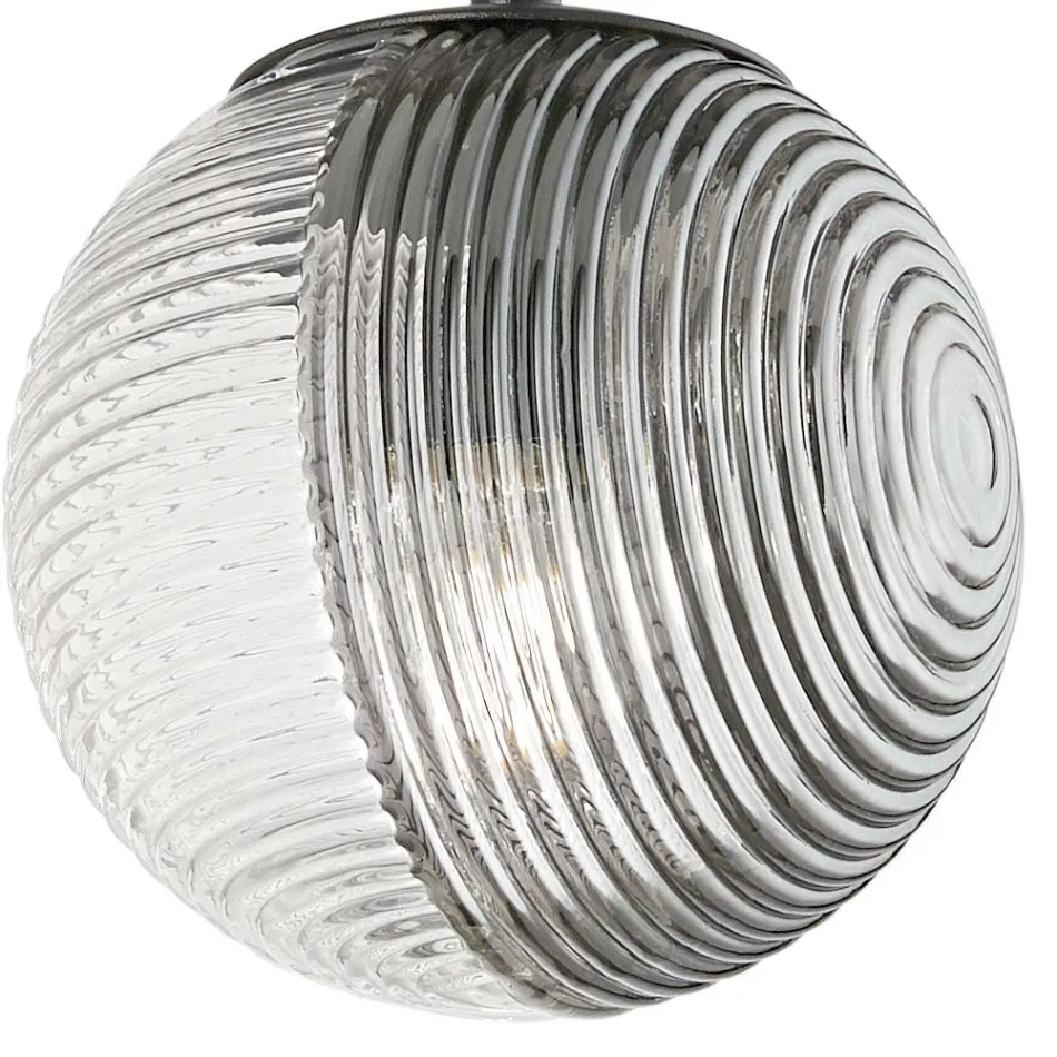 Candelabru cu 8 lumini din sticla suflata in forma de sfera Made in Italy - Prilla Viadurini