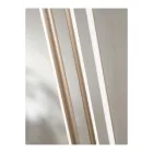 Candelabru cu 8 lumini LED din metal vopsit auriu si cabluri reglabile - portocaliu Viadurini