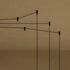 Candelabru cu cilindri din sticlă Canneté fabricat în Italia - Oris Viadurini