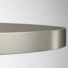 Candelabru cu corp de sticlă și 6 cercuri de aluminiu - Clara Viadurini