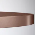 Candelabru cu corp de sticlă și 6 cercuri de aluminiu - Clara Viadurini